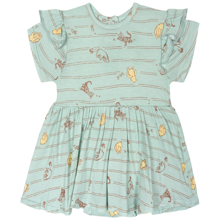 Disney Winnie the Pooh Baby Girls' One Piece Dress Blue