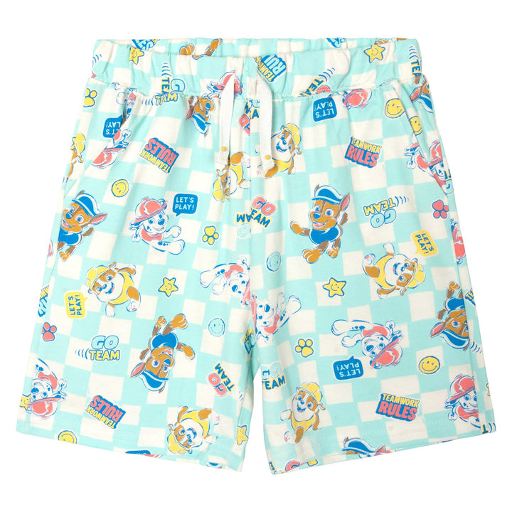 Nickelodeon Paw Patrol Boys' 2-Piece T-Shirt and Shorts Set Rubble Aqua