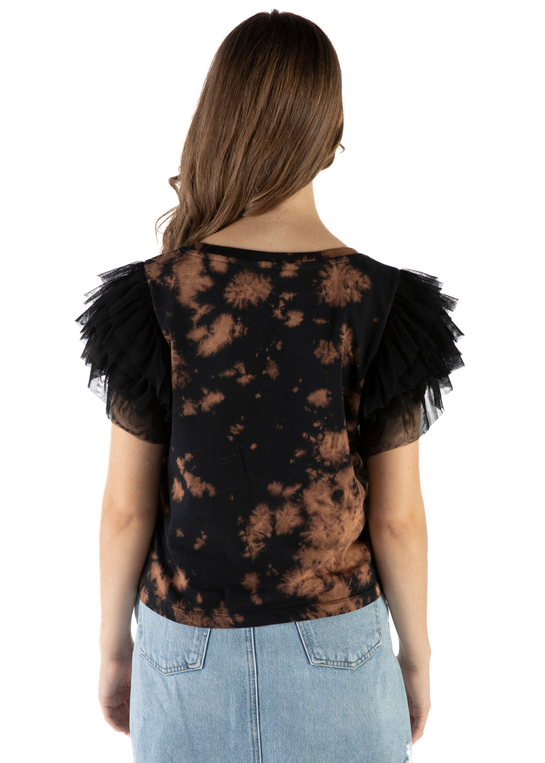 Disney Villains Women's Short Sleeve T-Shirt Black Rust Wash