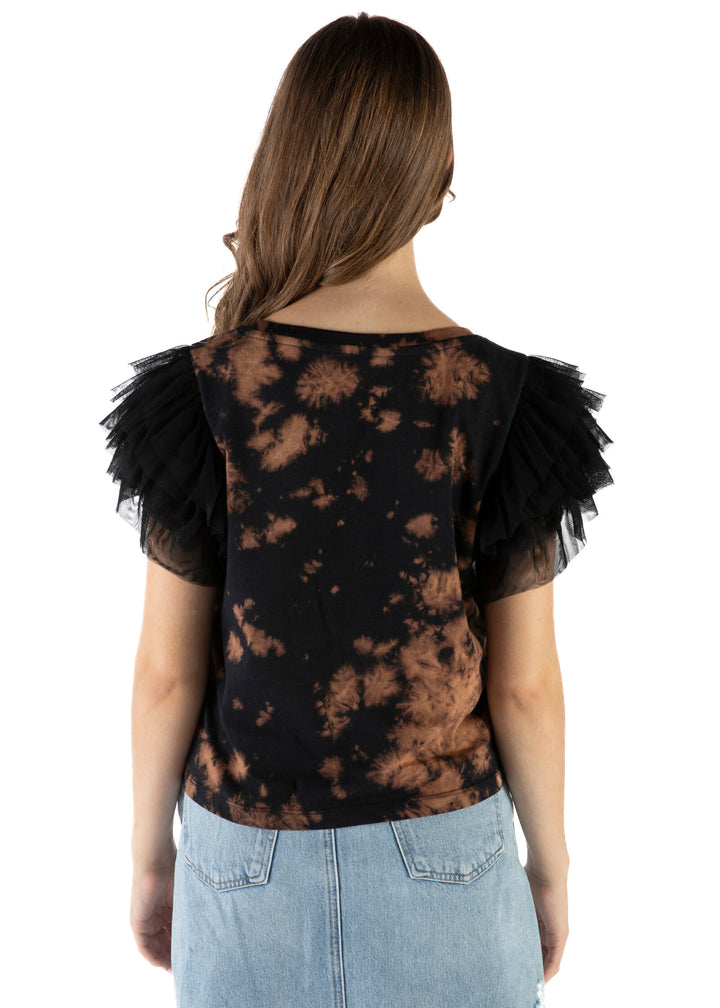 Disney Villains Women's Short Sleeve T-Shirt Black Rust Wash