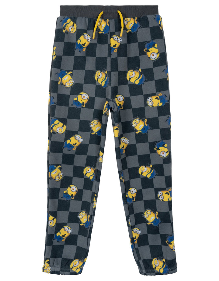 Minions Boys' 2-Piece Fleece Sweatshirt and Pants Set Yellow Grey