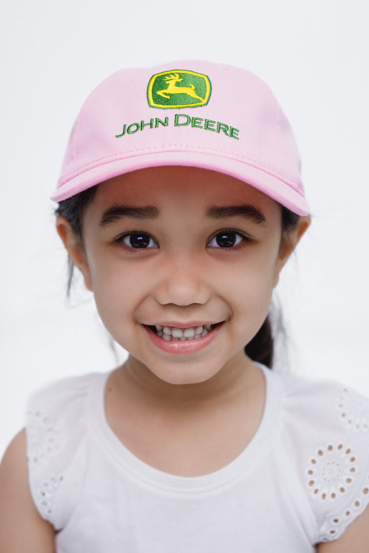 John Deere Toddler Girls' Strapback Baseball Cap Blossom Pink
