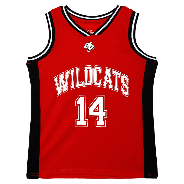 High School Musical Basketball Jersey and Shorts Set Red Black White