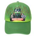 Monster Jam Grave Digger Men's Strapback Baseball Cap Lime