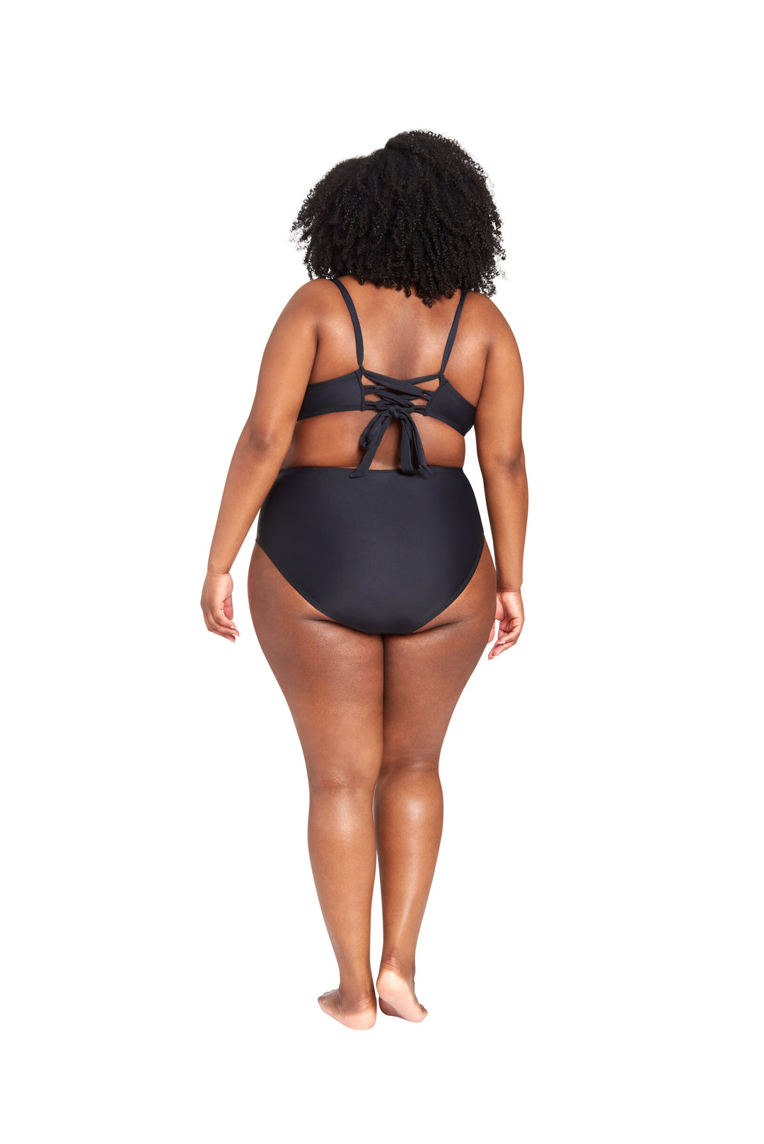 LYSA Women's Swimwear Bikini Bottom Midnight Black