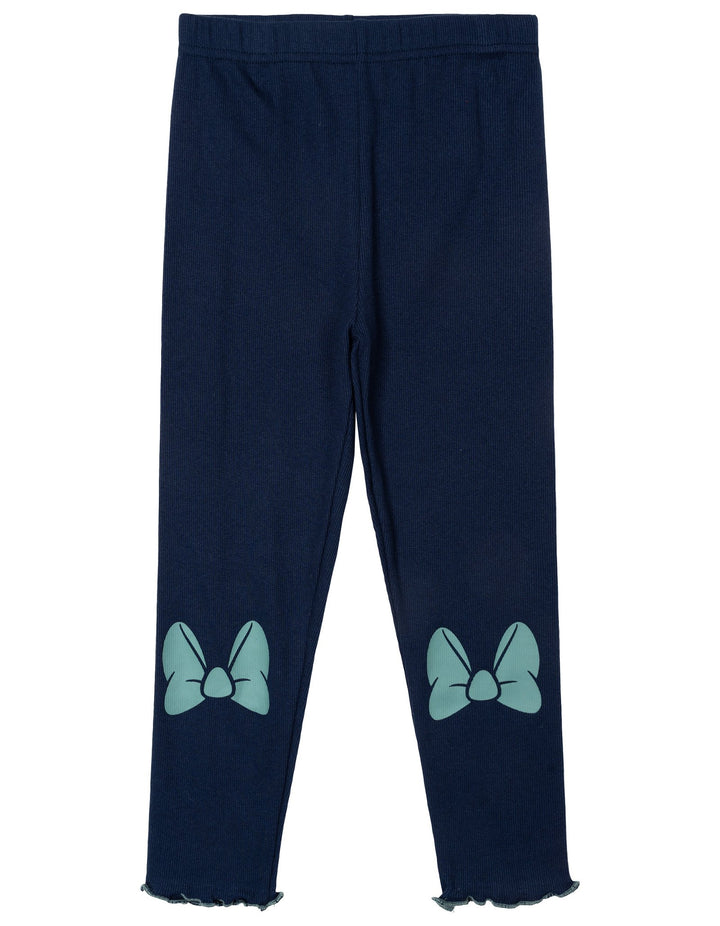 Minnie Mouse Girls' Fleece Sweatshirt and Tulle Leggings Set Polka Teal