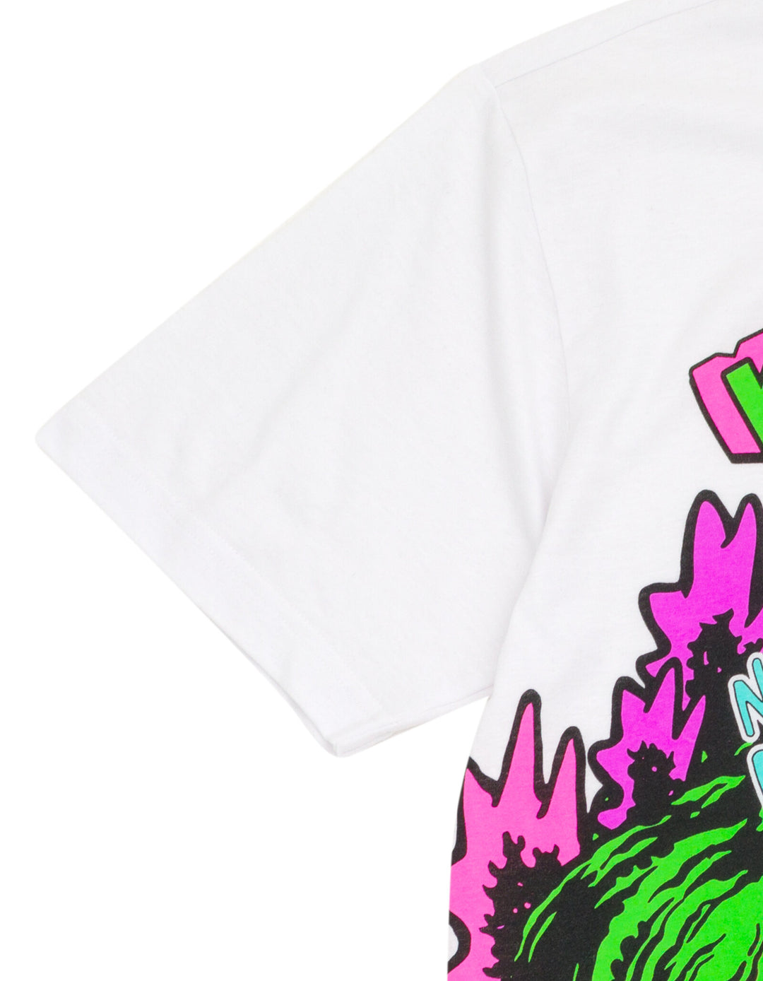 Godzilla Men's Short Sleeve T-Shirt Street Art White