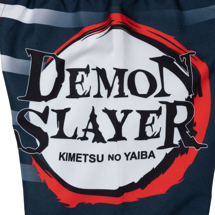 Demon Slayer Tanjiro Kamado Boys' Rash Guard and Swim Trunks Set Navy