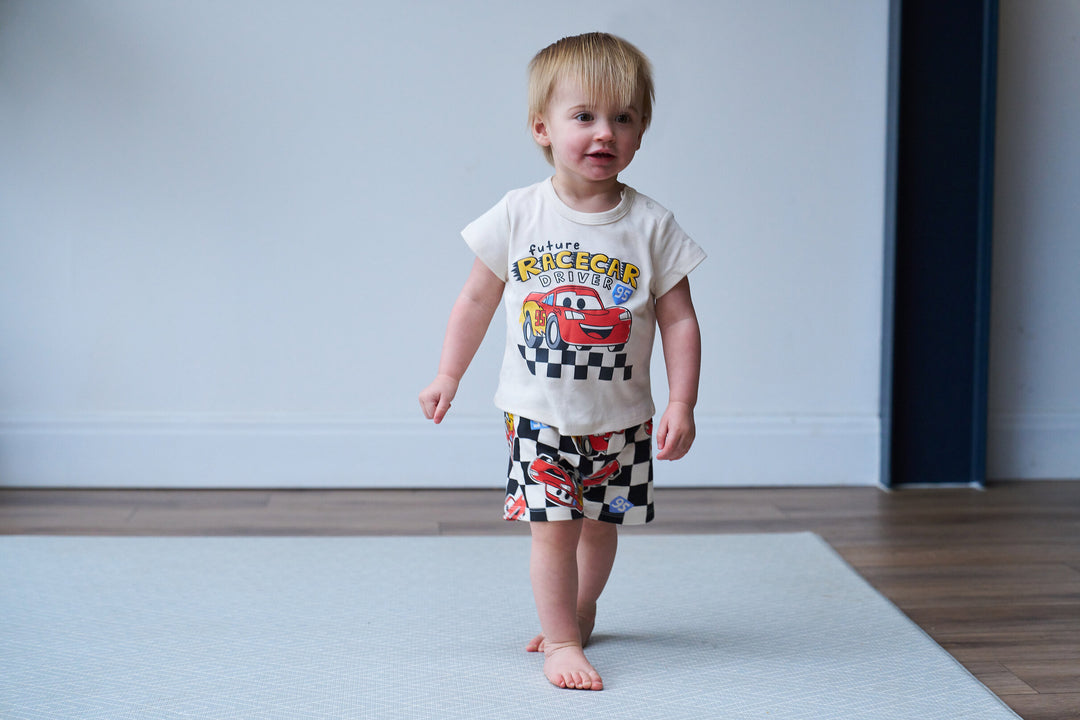 Cars Lightning McQueen Boys' White Black