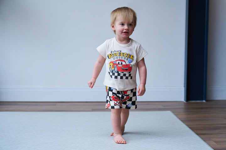 Cars Lightning McQueen Boys' White Black