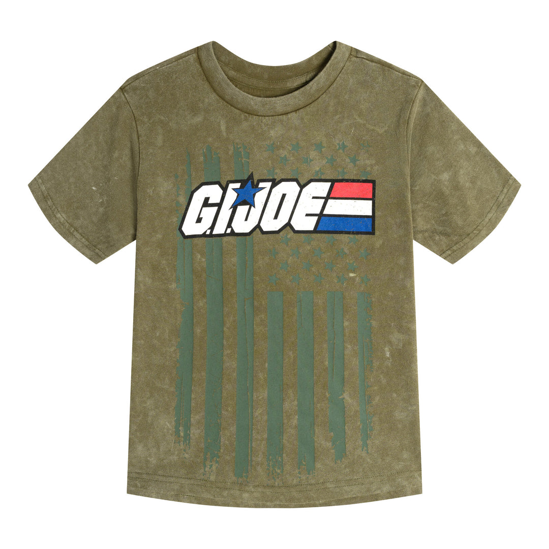 G.I. Joe Matching Family Graphic Short Sleeve T-Shirt Snake Eyes Duke Olive