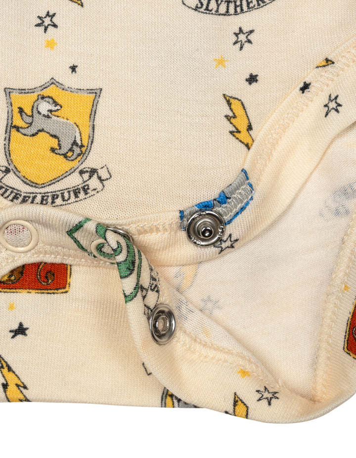 Harry Potter Baby Girls' One Piece Bodysuit Dress White Multi