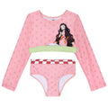Demon Slayer Nezuko Girls' 2-Piece Long Sleeve Swimwear Set Pink