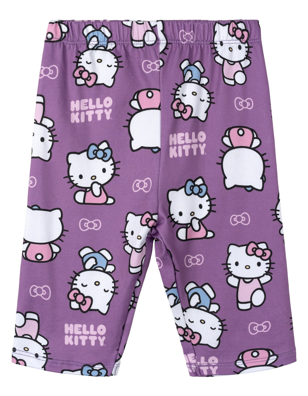 Hello Kitty Girls' 2-Piece T-Shirt and Bike Shorts Set Mulberry