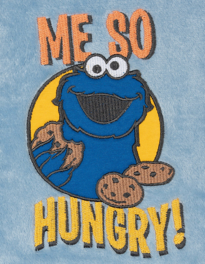 Sesame Street Cookie Monster 2-Piece Fleece Sweatshirt and Joggers Set Blue