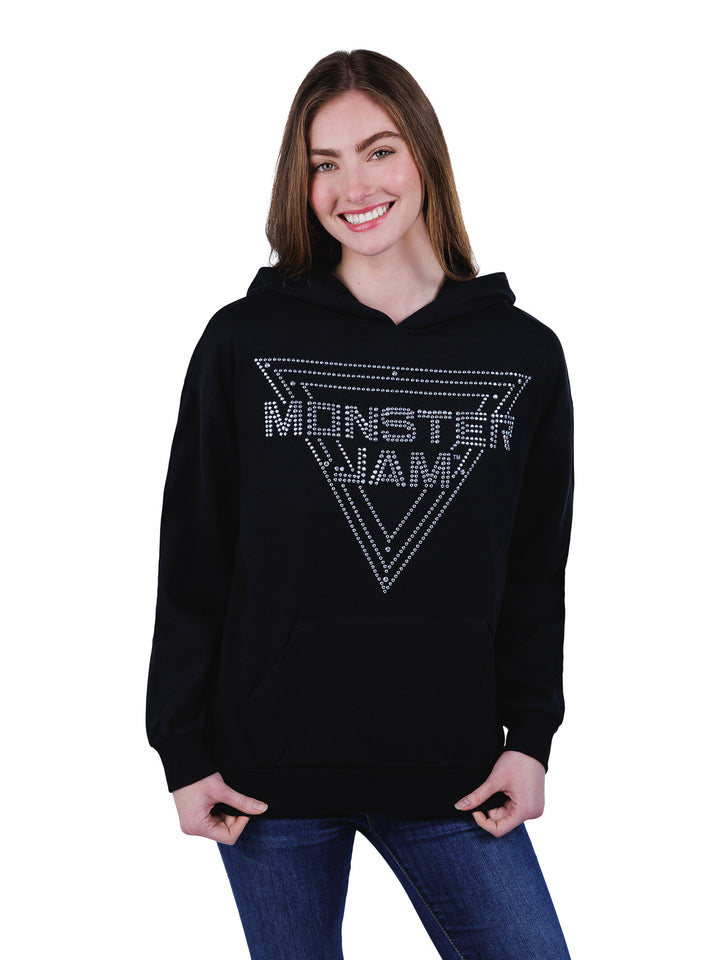 Monster Jam Adult Men or Women Pullover Hoodie Silver Black