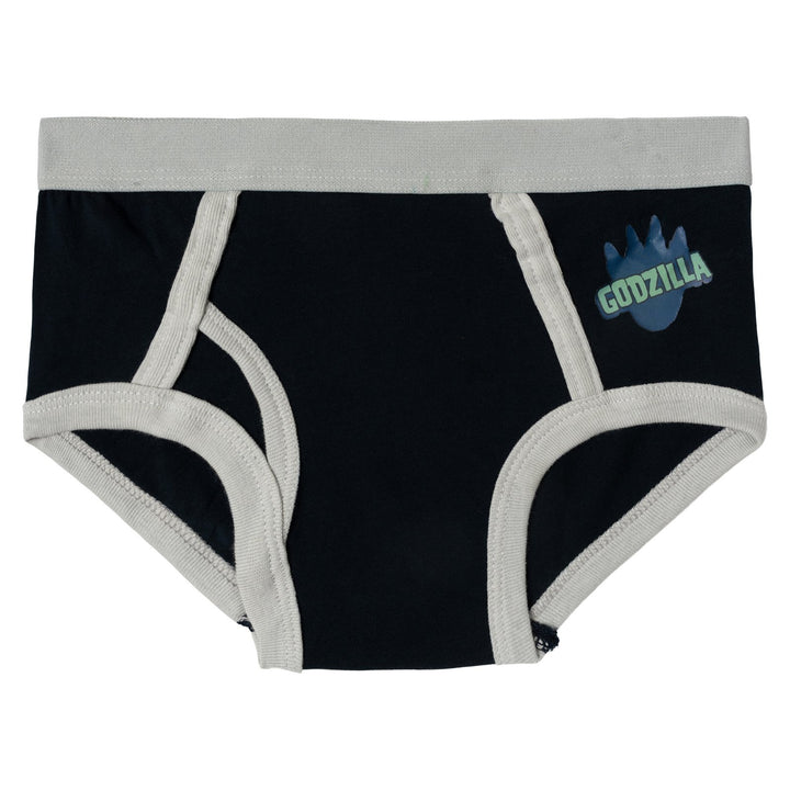 Godzilla Boys' 3-Pack Underwear Briefs Blue Grey Slate