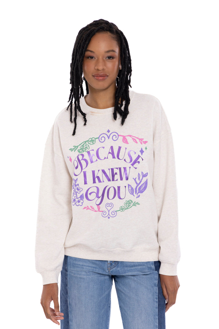 Wicked Women's Fleece Crewneck Pullover Heather Oatmeal