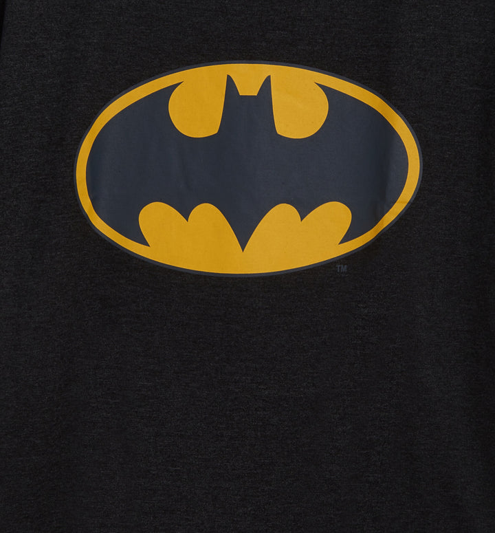 DC Comics Justice League Batman Men's Cosplay T-Shirt Charcoal
