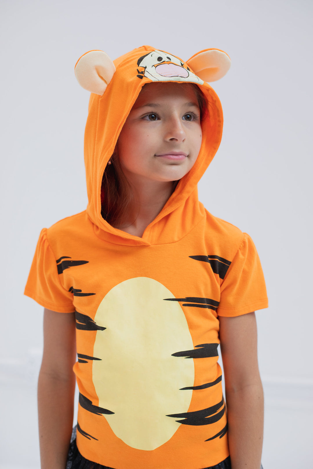 Disney Winnie the Pooh Tigger Cosplay 2-Piece Hooded Tee and Leggings Set Orange
