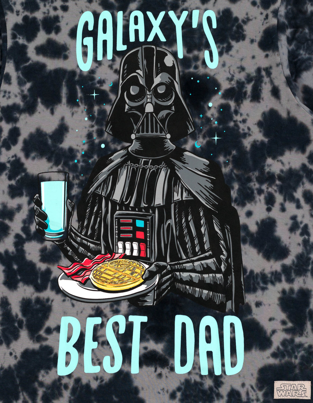 Star Wars Darth Vader Men's Short Sleeve T-Shirt Grey Dye