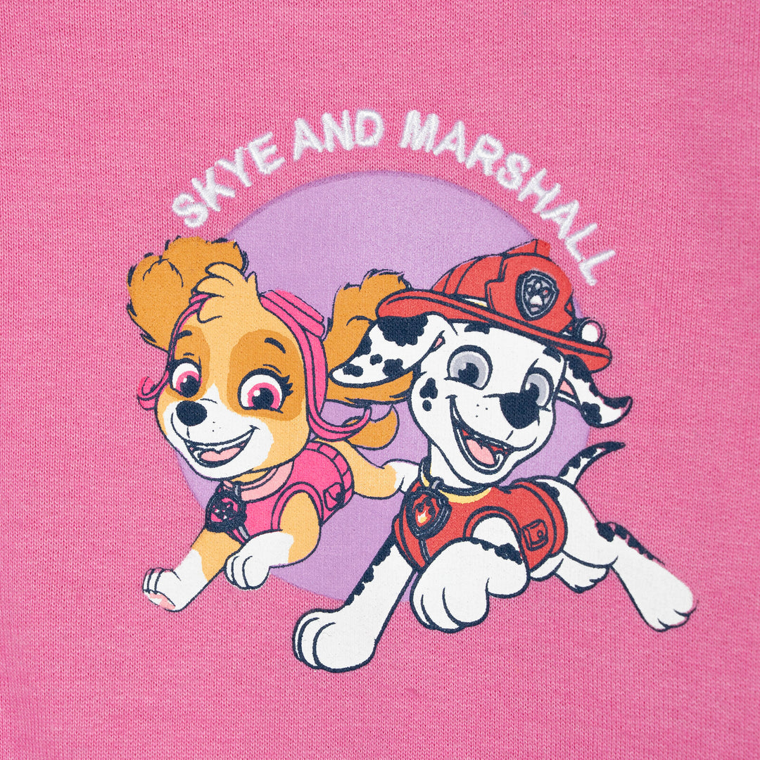 Paw Patrol Girls' Fleece Sweatshirt and Pants Set Skye Marshall Pink