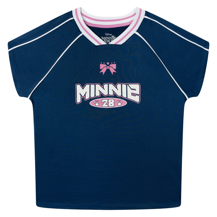 Minnie Mouse Women's Short Sleeve Soccer Jersey Slate Blue