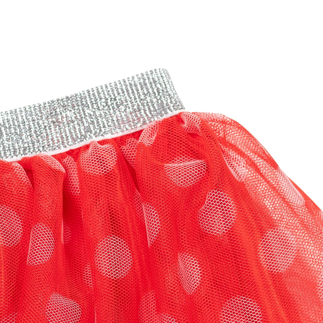 Minnie Mouse Baby Girls' Birthday Tutu Skirt Collar and Hat Set Red