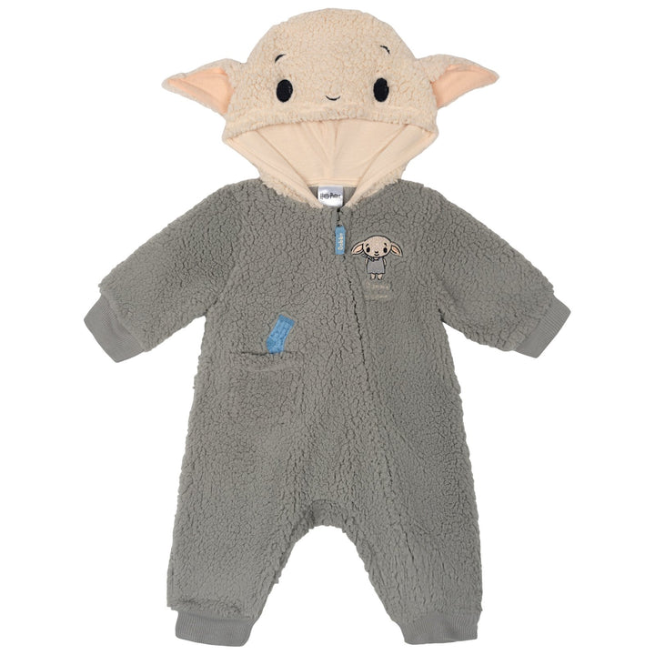 Harry Potter Dobby Baby Cosplay Hooded One Piece Ivory