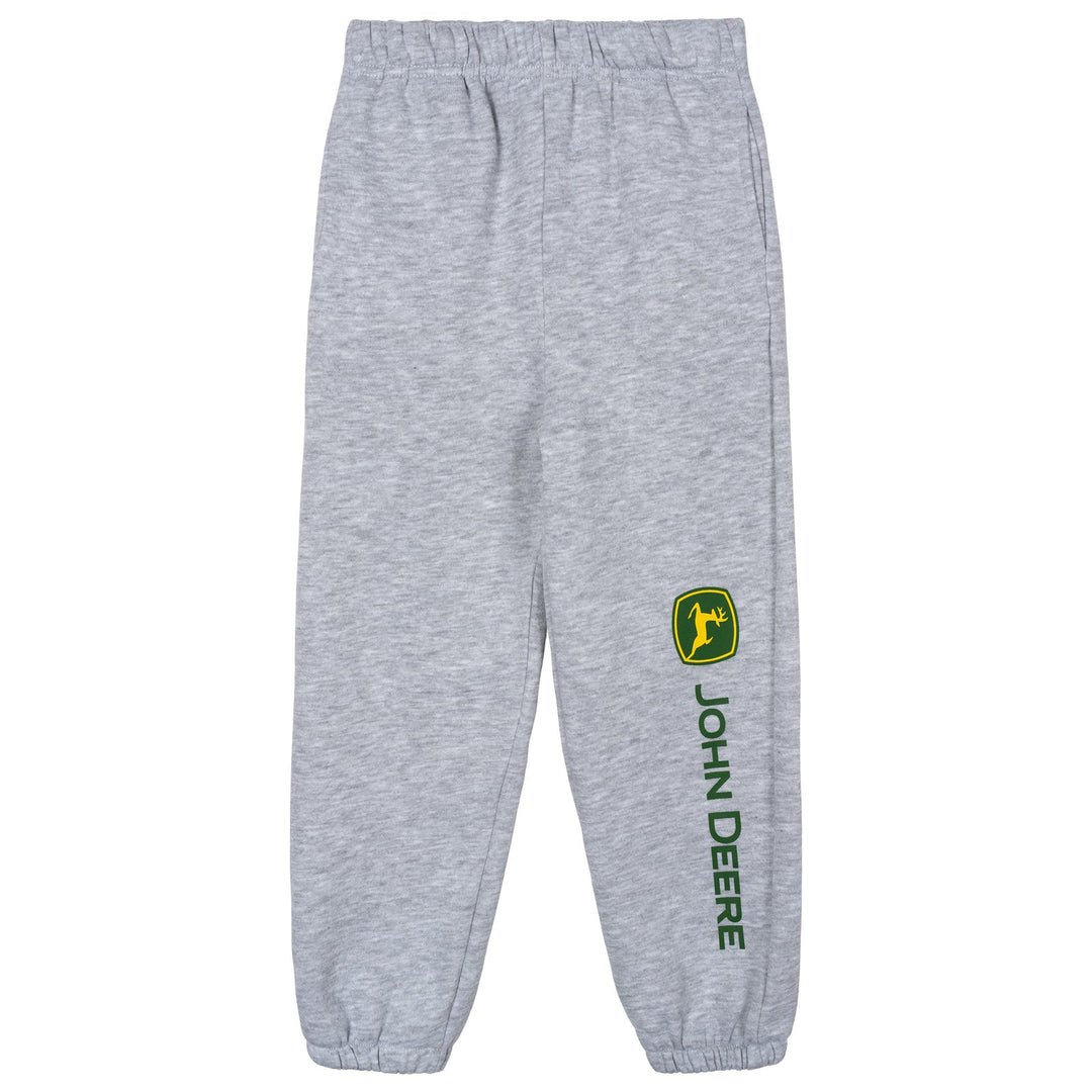John Deere Boys' Fleece Jogger Pants Athletic Grey