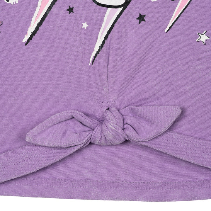 Hello Kitty Kuromi Girls' Short Sleeve T-Shirt Violet