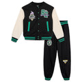 Monster Jam Grave Digger Boys' Fleece Varsity Jacket and Pants Set Black