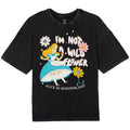 Disney Alice in Wonderland Boys' Short Sleeve T-Shirt Black Wash