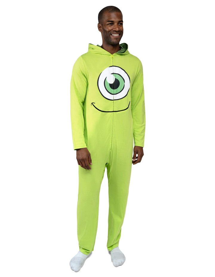 Monsters Inc. Mike Wazowski Cosplay Hooded One Piece Lime Green