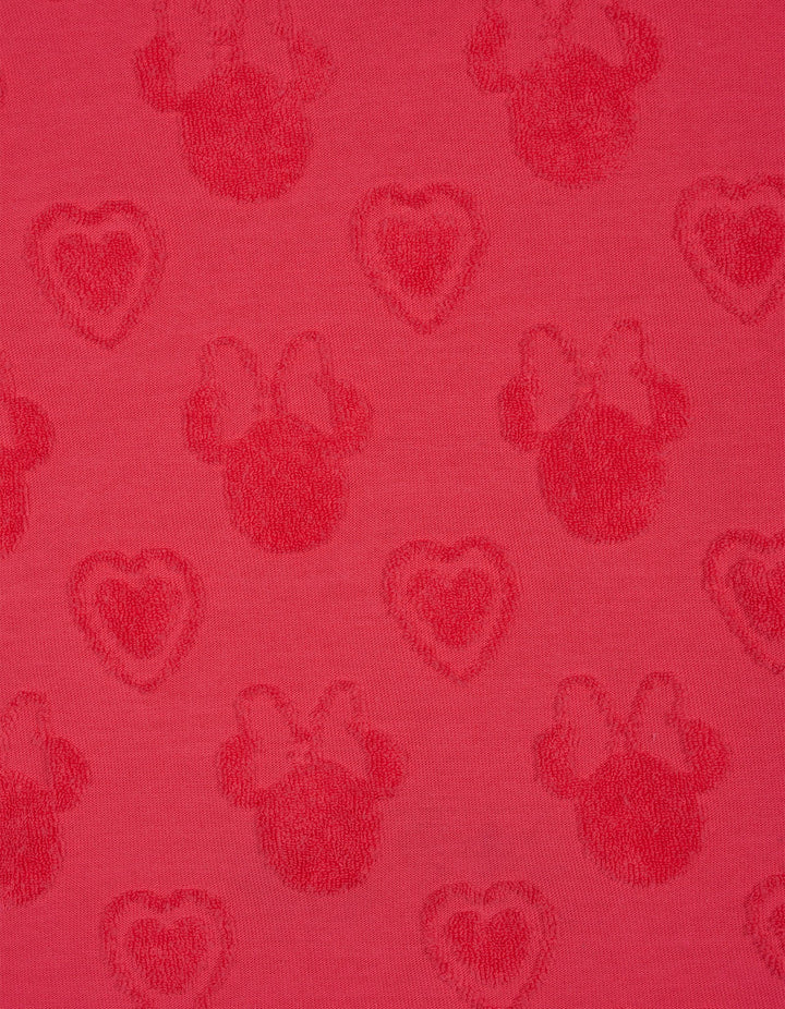 Minnie Mouse Girls' Loop Terry T-Shirt and Shorts Set Hearts Red