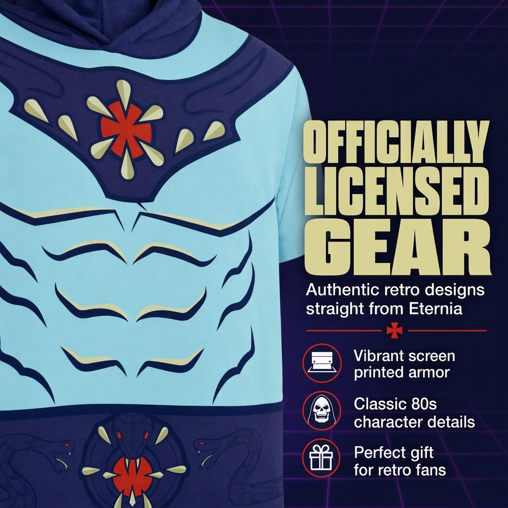 Masters of the Universe Skeletor Men's Cosplay Hooded T-Shirt Purple