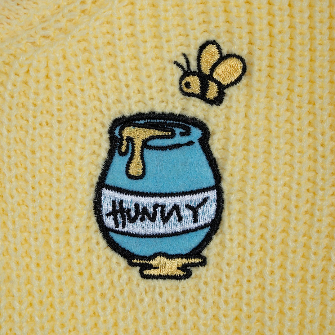 Disney Winnie the Pooh Boys' Varsity Sleeveless Sweater Vest Yellow Piglet
