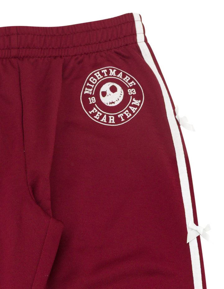 Nightmare Before Christmas Jack Skellington Athletic Track Pants Cabernet