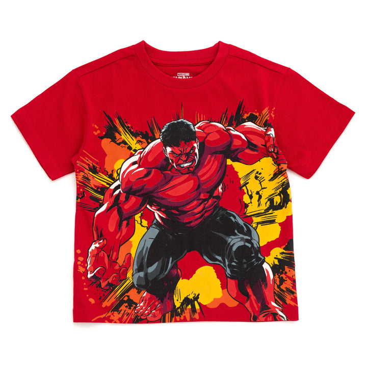 Captain America Red Hulk Boys' Cosplay Short Sleeve T-Shirt Action