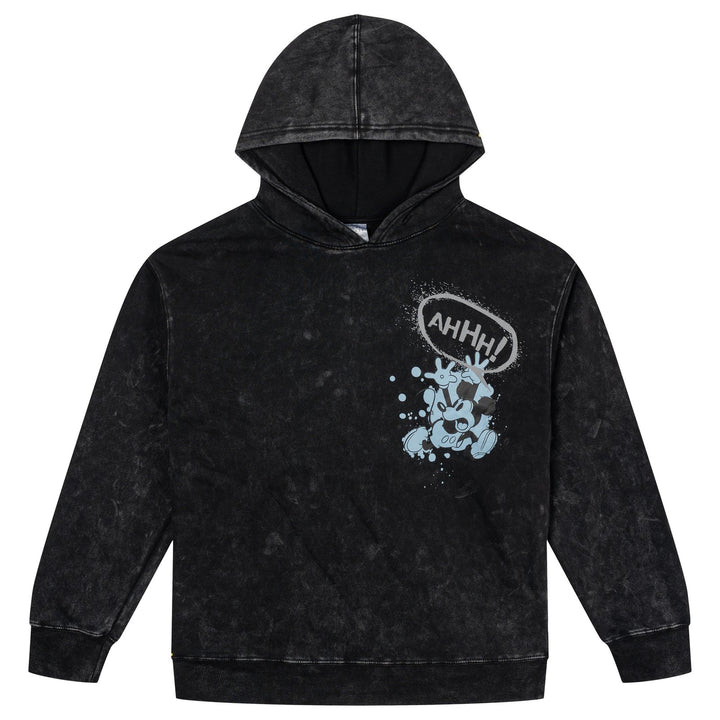 Disney Mickey Mouse Men's Fleece Pullover Hoodie Black Blue