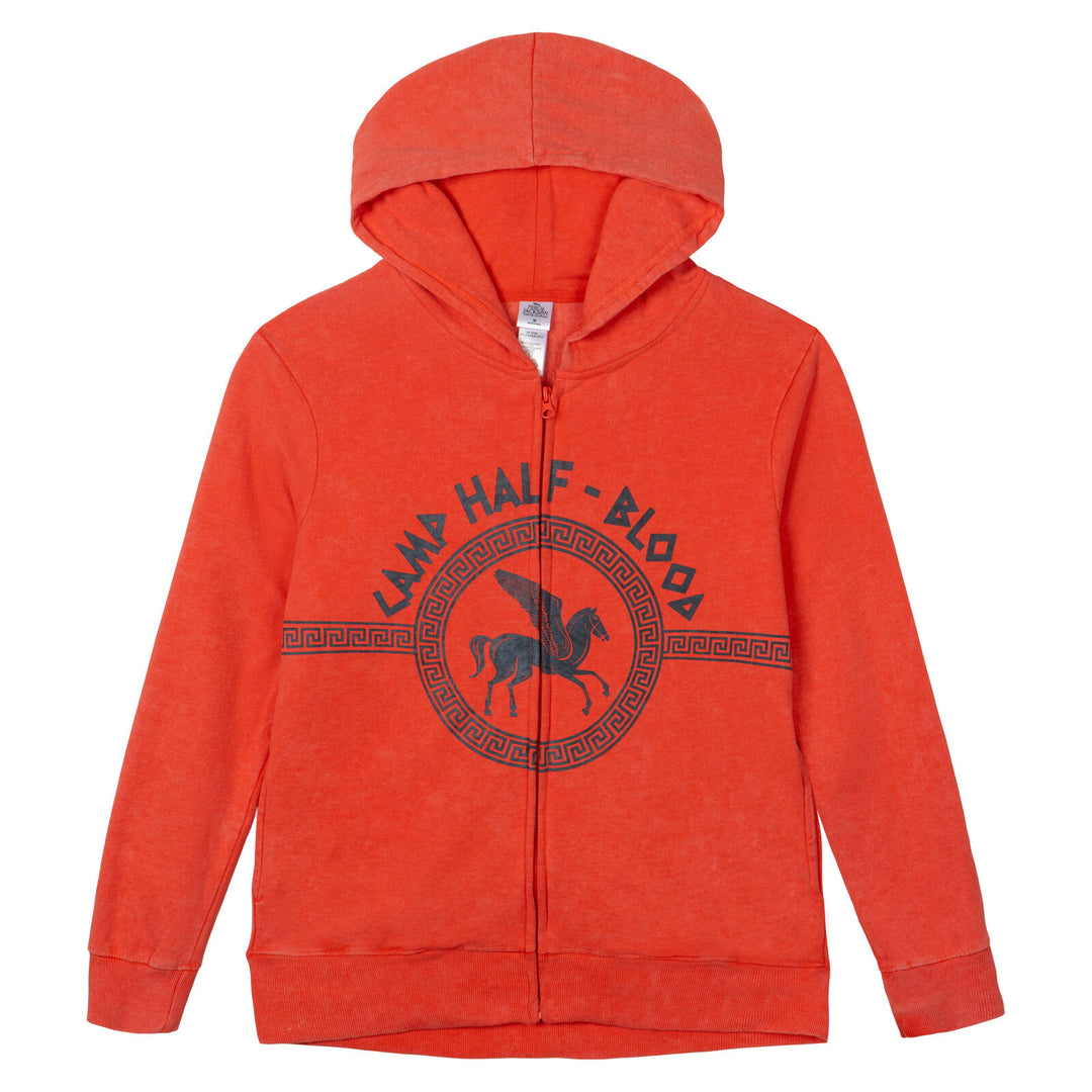 Disney Percy Jackson and the Olympians Cosplay Fleece Zip-Up Hoodie Mineral