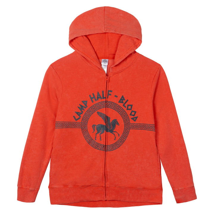 Disney Percy Jackson and the Olympians Cosplay Fleece Zip-Up Hoodie Mineral