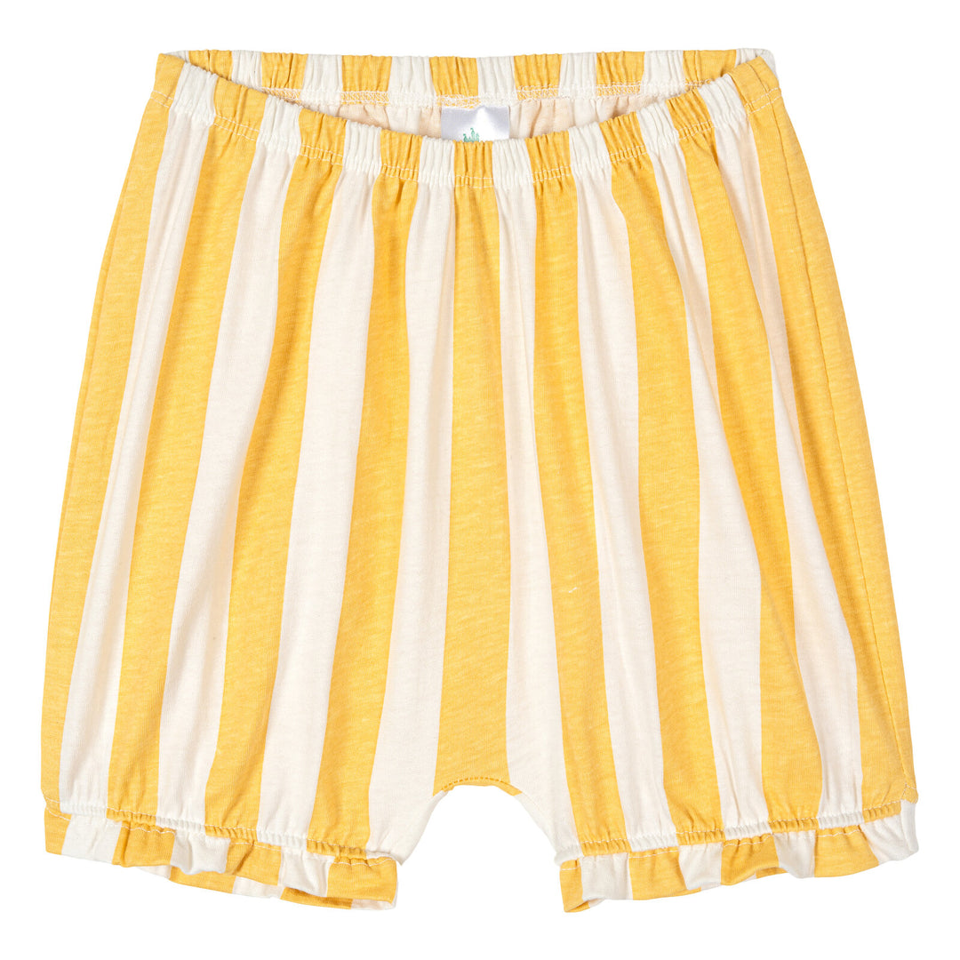 Minnie Mouse Baby Girls' 2-Piece Tee and Bubble Shorts Set Yellow