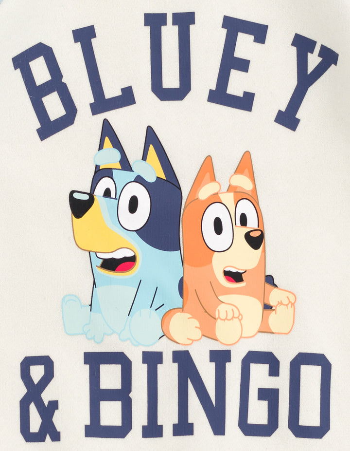 Bluey Boys' 2-Piece Fleece Sweatshirt and Pants Set Navy Tusk Bingo