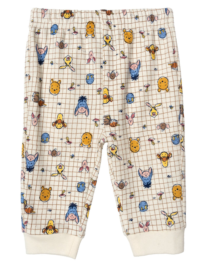 Disney Winnie the Pooh Baby 4-Piece Bodysuit Pants Bib and Hat Set Tusk