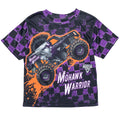 Monster Jam Mohawk Warrior Boys' Athletic Short Sleeve T-Shirt Purple