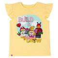 LEGO Girls' Short Sleeve Graphic T-Shirt Garden Friends Yellow