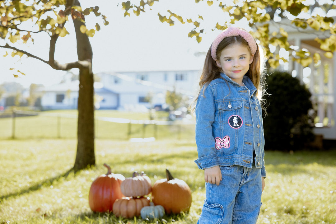 Minnie Mouse Girls' Denim Jacket Blue