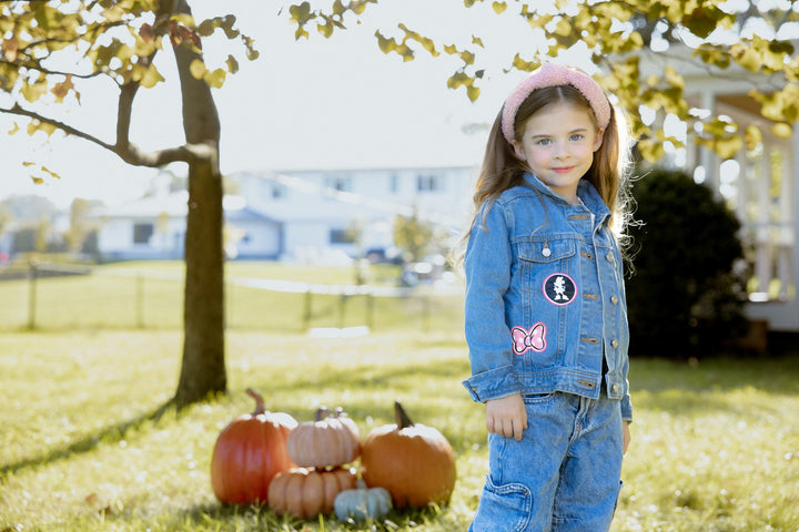 Minnie Mouse Girls' Denim Jacket Blue