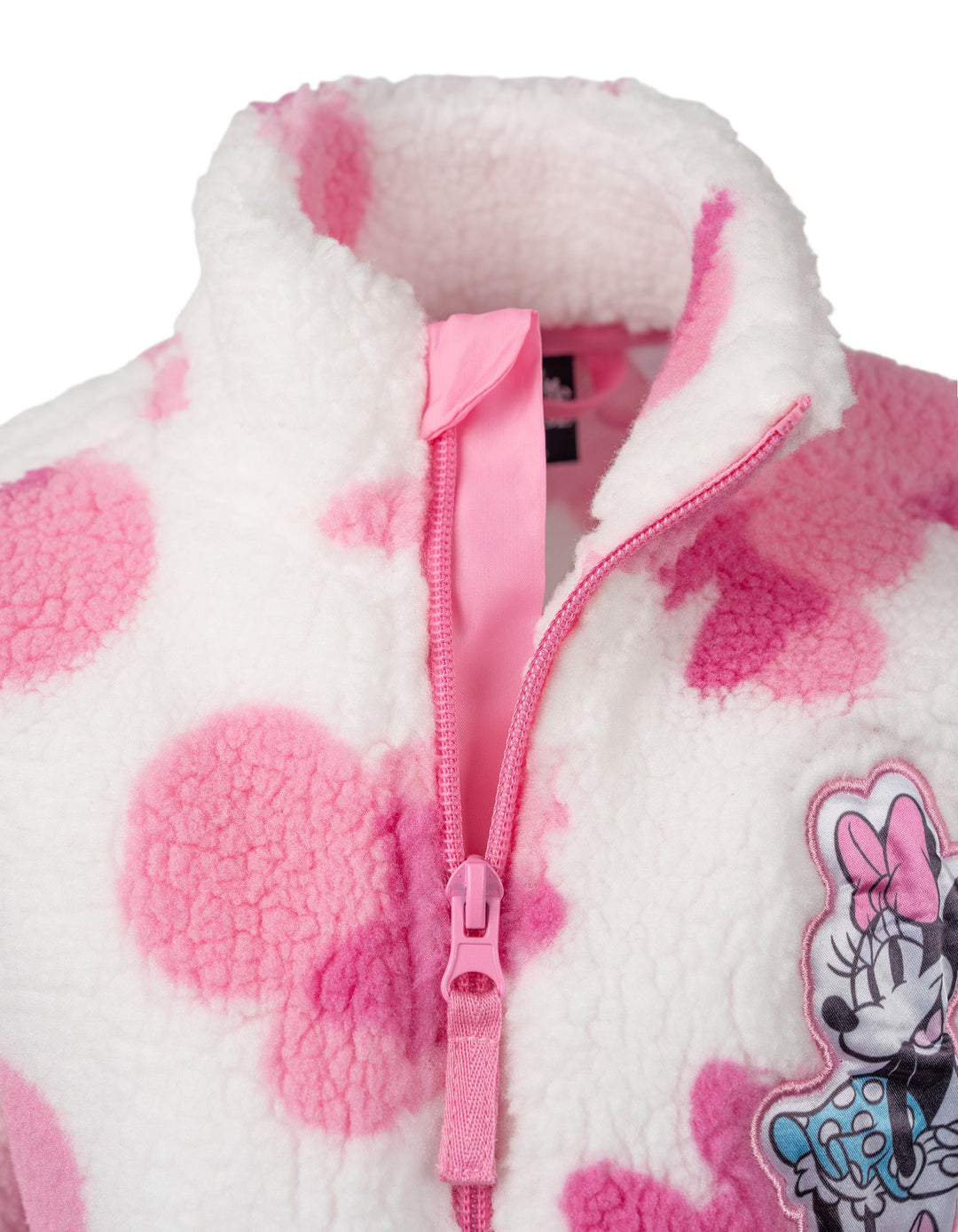 Minnie Mouse Girls' Fleece Full-Zip Jacket Ivory